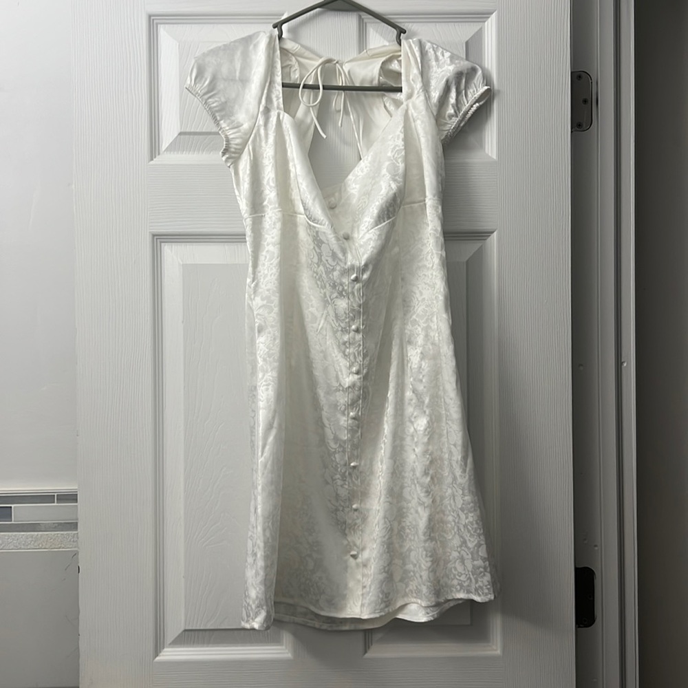 Cute mini white dress.